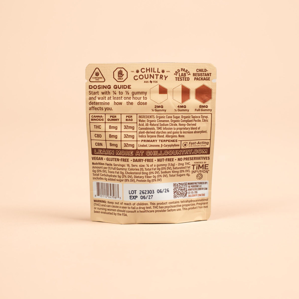 Chill Country Organic Cannabis Gummies