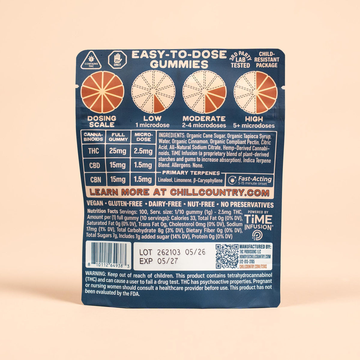 Chill Country Organic Cannabis Gummies