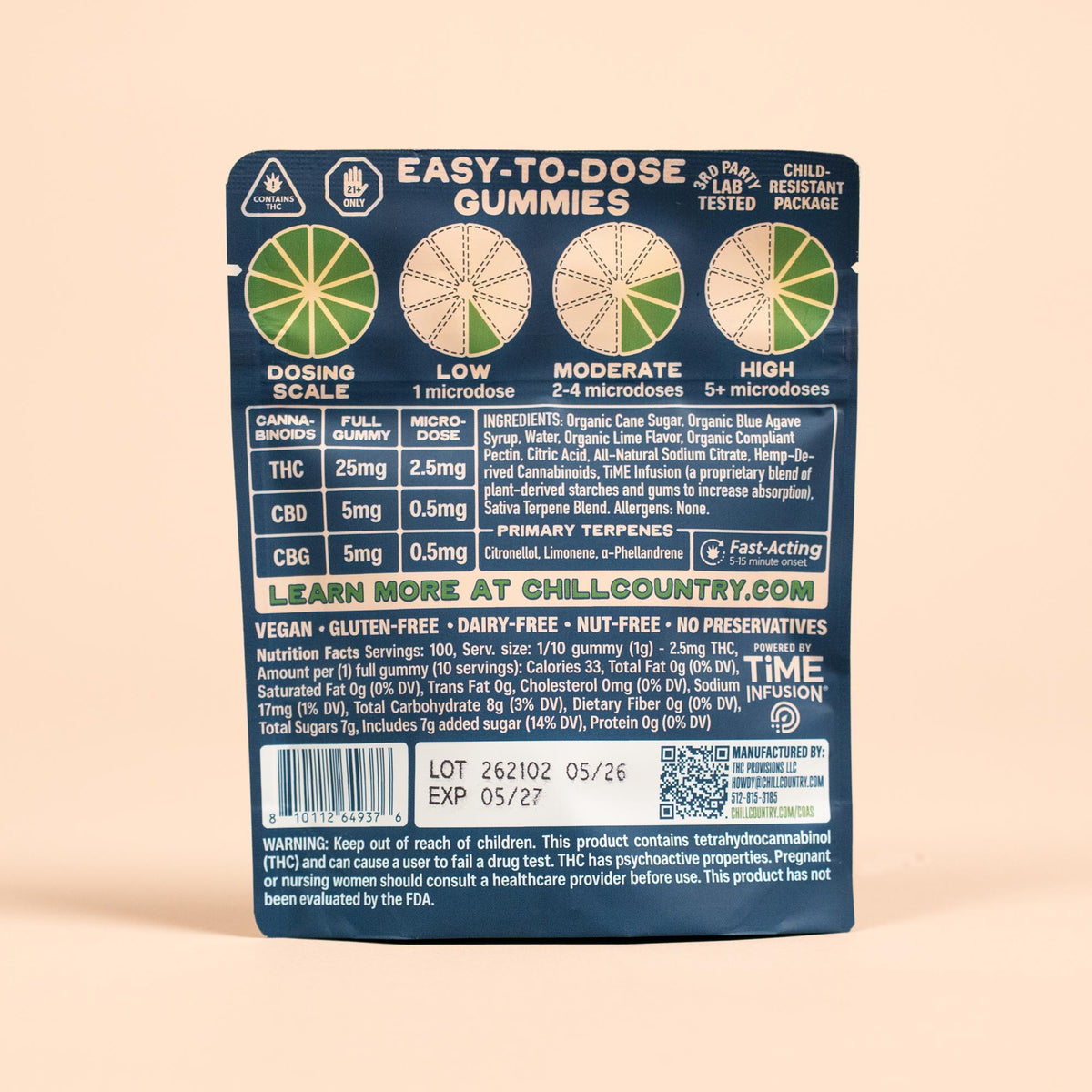 Chill Country Organic Cannabis Gummies