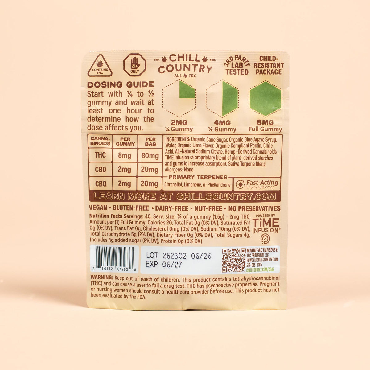 Chill Country Organic Cannabis Gummies