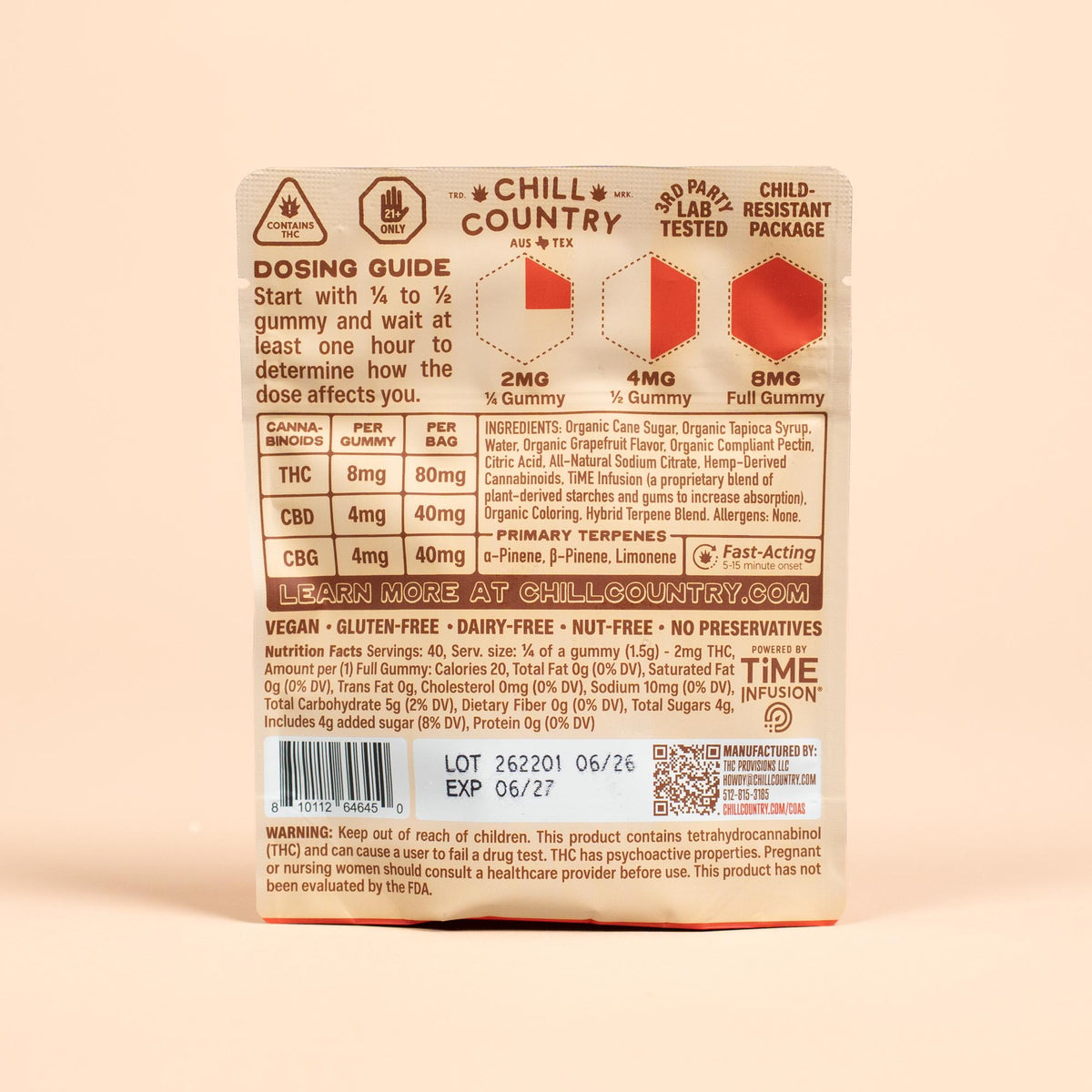 Chill Country Organic Cannabis Gummies