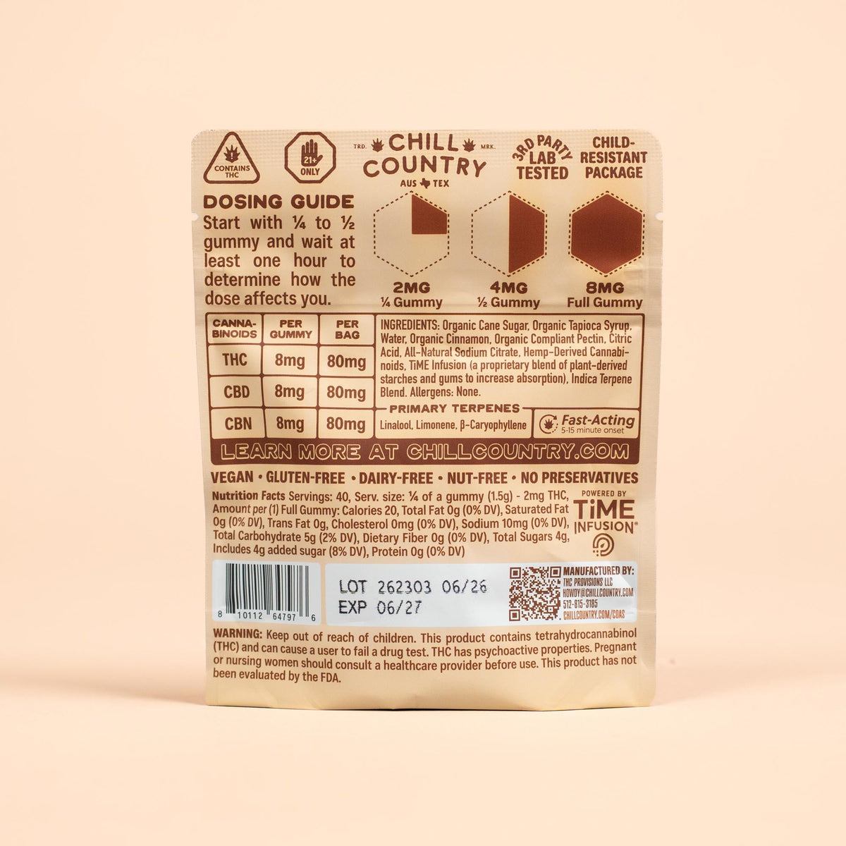 Chill Country Organic Cannabis Gummies